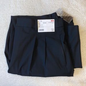 UNIQLO wide leg pants - BLACK